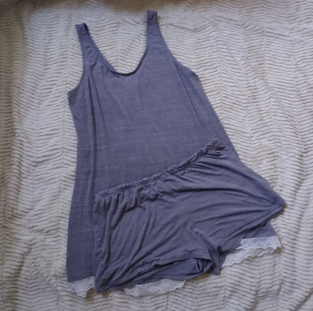Gray Pajama Tank & Short Set